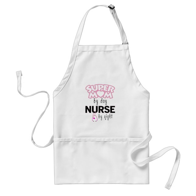 Super Mama von Day Nurse by Night Schürze (Vorne)
