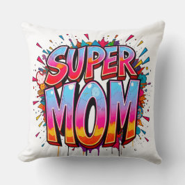 Super Mama Zitat Muttertag Graffiti Kissen