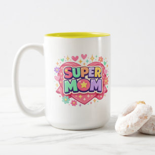 ** Super Mama Zweifarbige Tasse