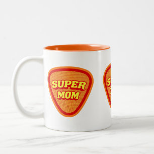 Super Maman Fête des Mères Mug au café à deux tons