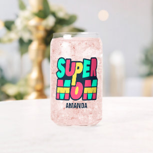 Super Maman personnalisée Nom Fête des mères