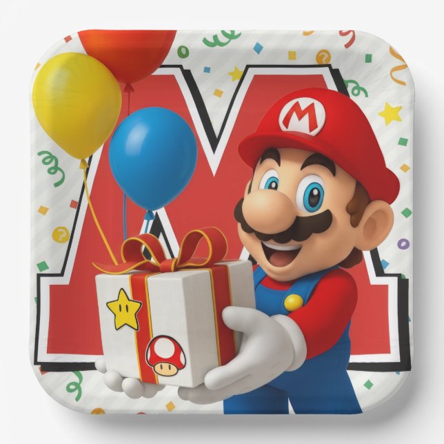super Mario  Pappteller (Vorderseite)