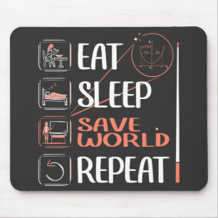 Super Mathe Teacher Rette die Welt. Vielen Dank fü Mousepad