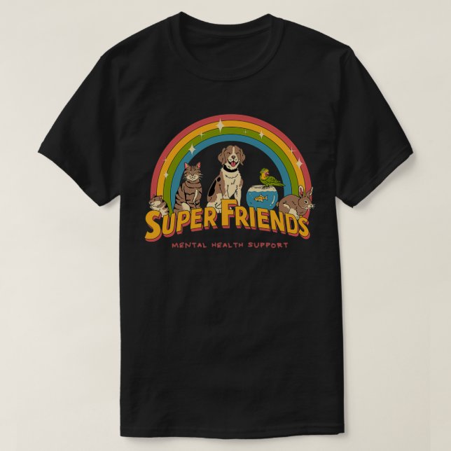 Super Mental Health Friends T-Shirt (Design vorne)