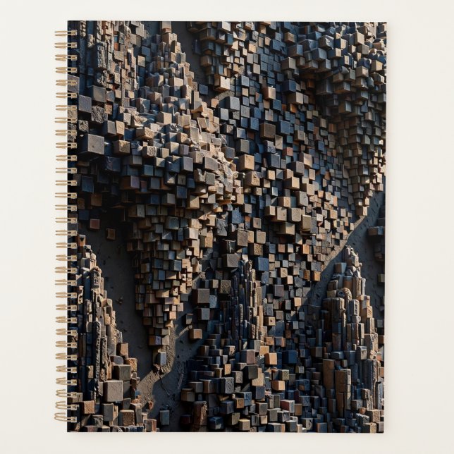 Super Micro Cube Mosaïque 3D Extrudée (Devant)