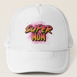 SUPER MOM GRAFFITI INSPIRÉ CASQUETTE DE BASEBALL