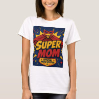 Super-Mom-Kappe-Comic-Held T-Shirt | Lustige Mutte