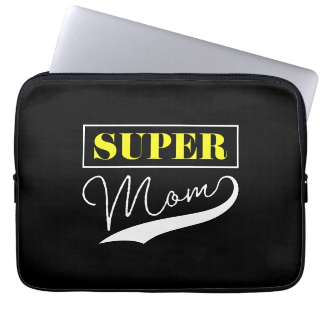 Super Mom  Laptopschutzhülle (Vorderseite)