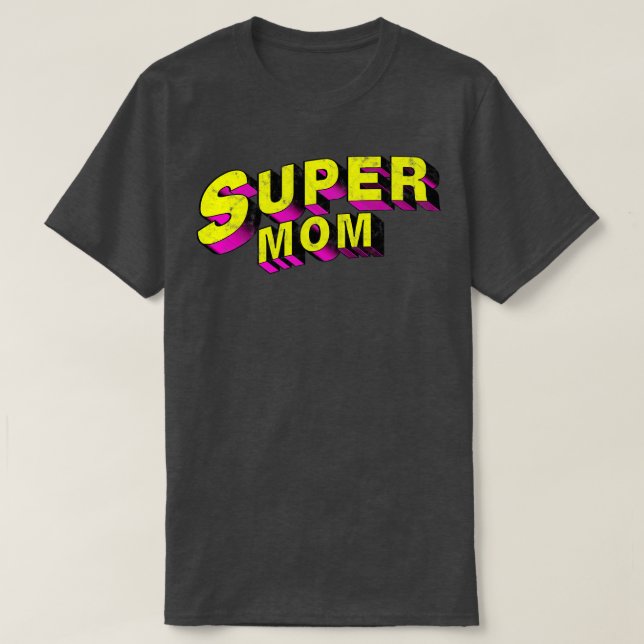Super Mom Retro Vintage Not tee Happy Moth (Design vorne)