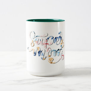 Super Mom Zweifarbige Tasse