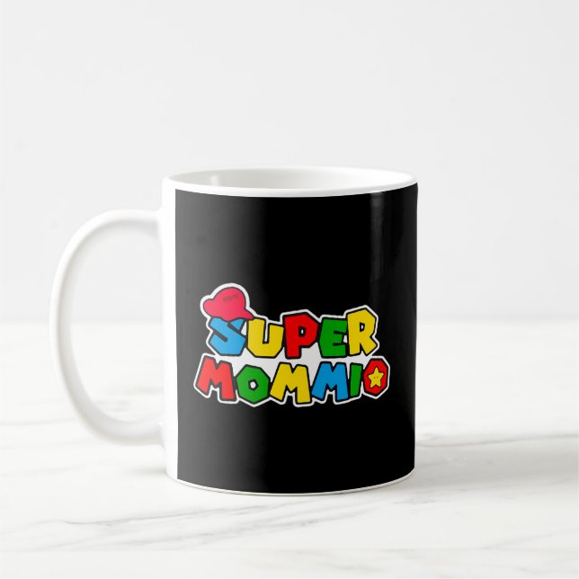 Super-Mommio Mama Mommy Mother-Videospiel Kaffeetasse (Links)