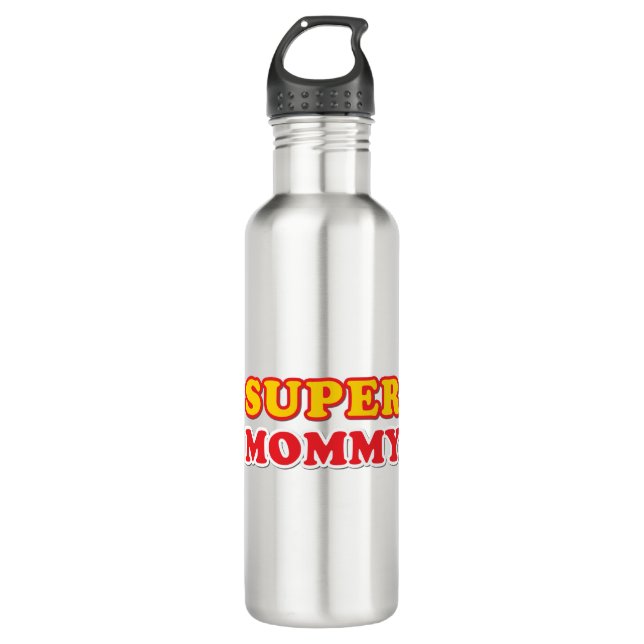 Super Mommy Edelstahlflasche (Vorderseite)