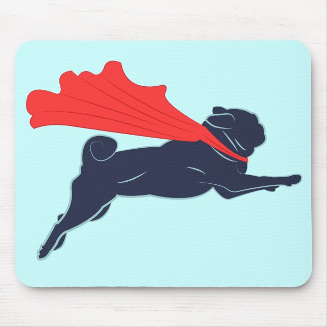 Super Mops Mouse Pad Mousepad (Vorne)
