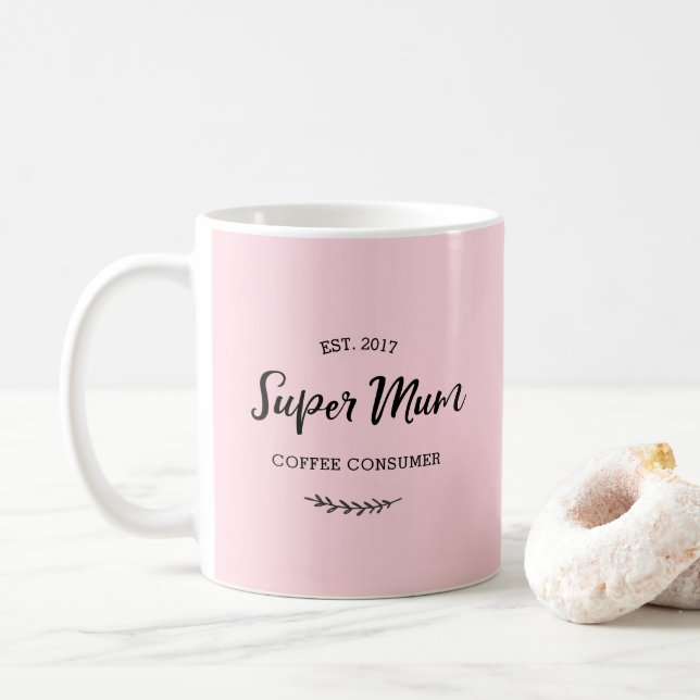Super Mum Kaffee Konsument-Tasse Kaffeetasse (Mit Donut)