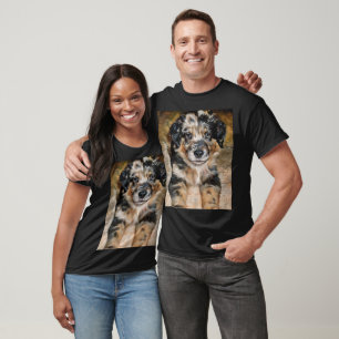 Super Niedlich Aussie Schäfer Puppy T - Shirt