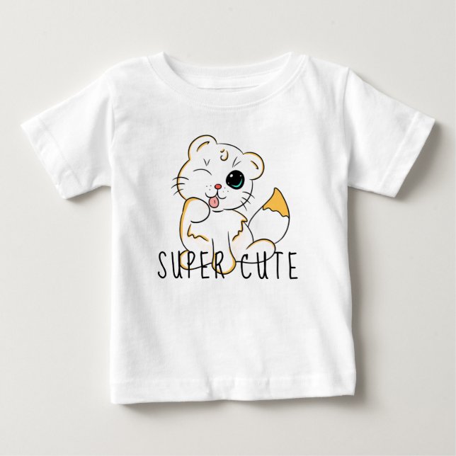 Super Niedlich Baby Cat - Baby Top (Vorderseite)