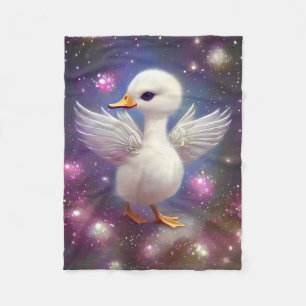 Super Niedlich Baby Swan Graphic Fleecedecke