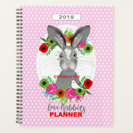 Super Niedlich Bunny Rabbit Personalisiert Planer
