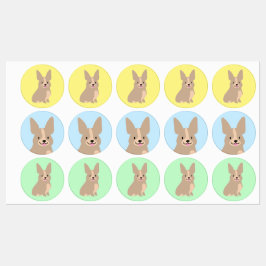 Super Niedlich Corgi Stickers Etiketten
