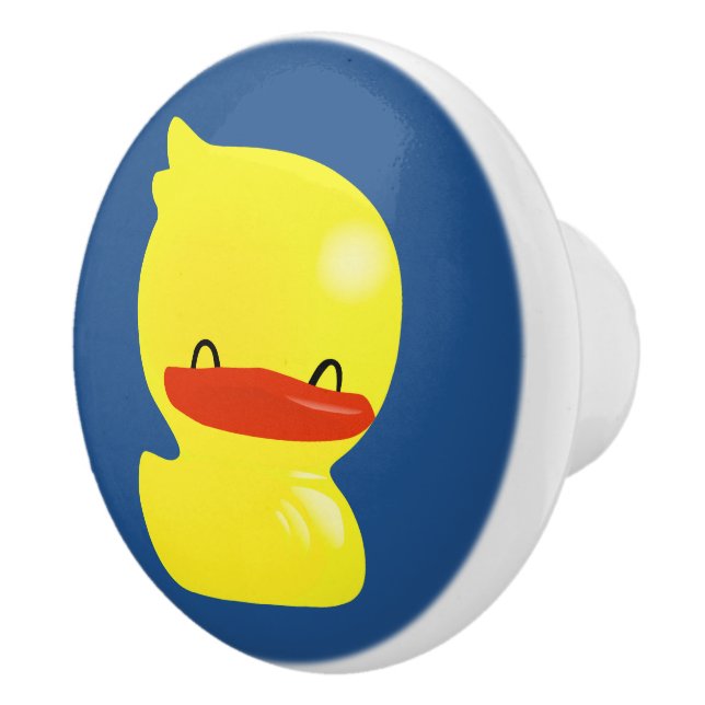 Super Niedlich Ducky Blue Door Knob Keramikknauf (Rechts)