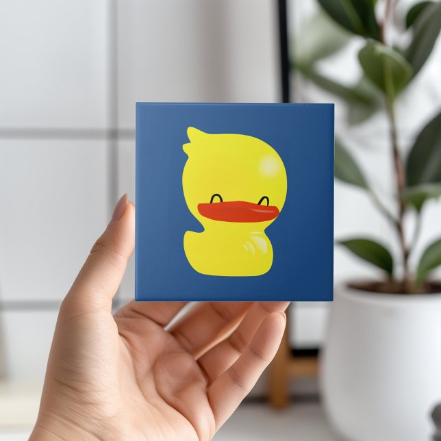 Super Niedlich Ducky Tile Fliese (Quack up your bathroom style with our adorable ducky ceramic tile! 🦆💙)