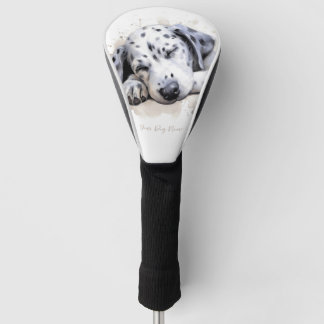 Super niedlich Engel schlafend Welpe Dalmatiner Do Golf Headcover