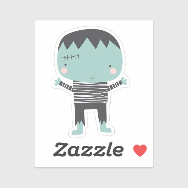 Super niedlich Frankenstein Aufkleber (Blatt)