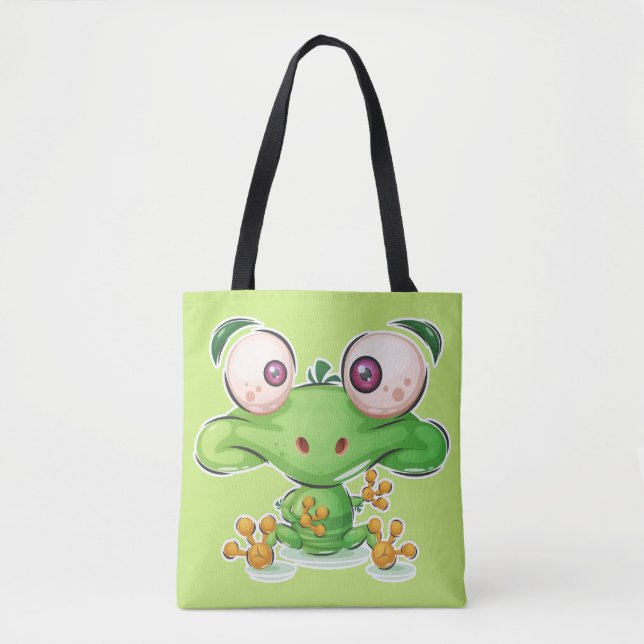 Super Niedlich Froggie Illustration Tasche (Vorderseite)