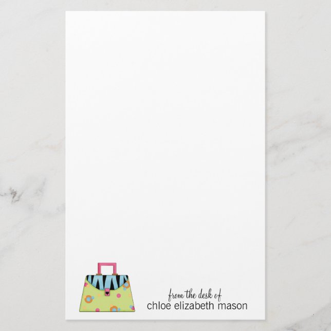 Super Niedlich Girly Stuff Stationery Briefpapier (Vorderseite)