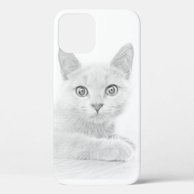 SUPER NIEDLICH Kitten Portrait Case-Mate iPhone Hülle (Rückseite)