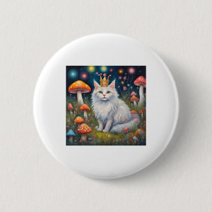 Super Niedlich Light Royal Cat Sticker Button