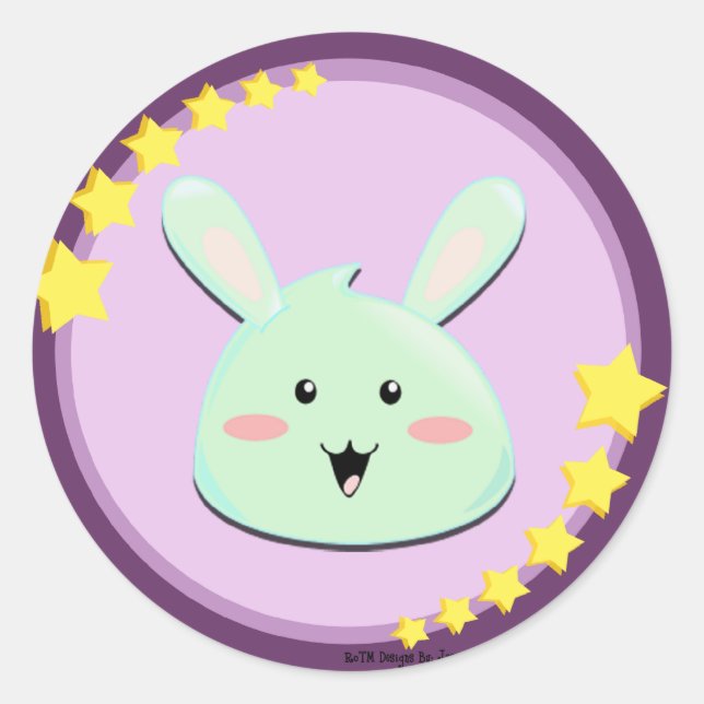 Super Niedlich MoonBunny Stickers (Vorderseite)