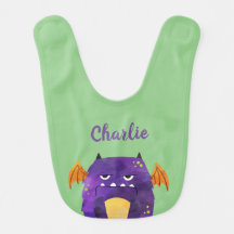 Super Niedlich Personalisiert Monster Bib