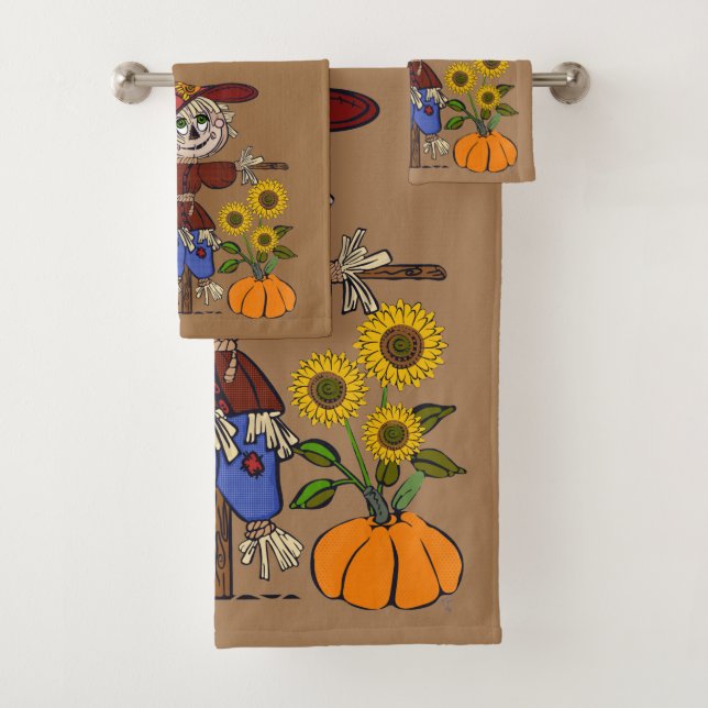 Super Niedlich Scarecrow Badhandtuch Set (Insitu)