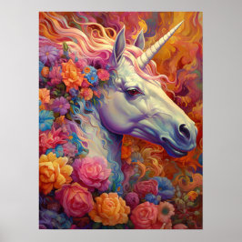 Super niedlich Unicorn Party Poster