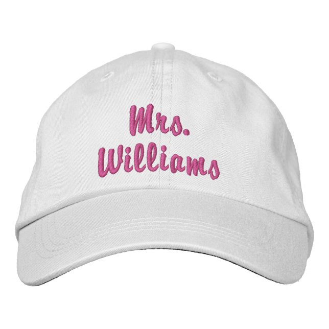Super niedliche Frau Embroidered Hat Bestickte Baseballkappe (Vorderseite)