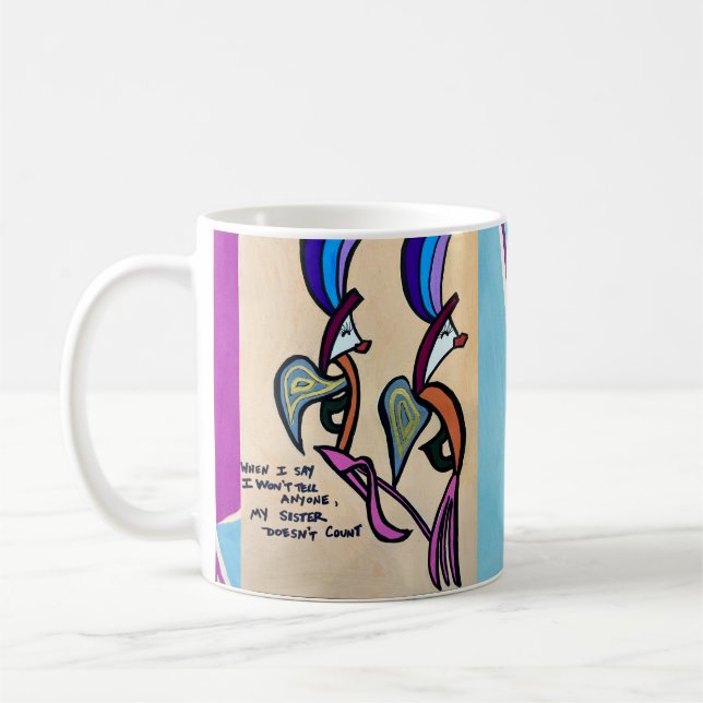 Super Niedliche Kaffee-Tasse, um Ihre Schwester zu Kaffeetasse (Links)