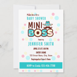 Super Niedliche Mini Boss Babydusche Einladung