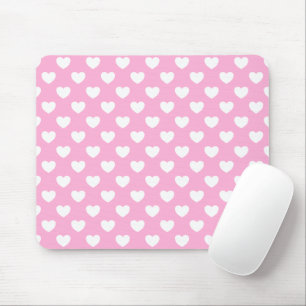 Super Niedliche Pastellfarben, hellrosa und weiße  Mousepad