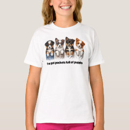 Super Niedliche Taschen voller Welpen T-Shirt