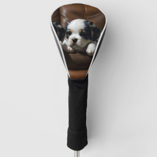 Super Niedliche Welpen auf dem Sofa 1 Golf Headcover