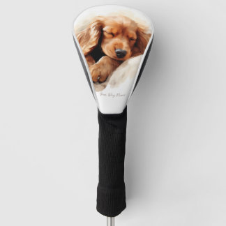 Super niedlicher Engel schlafend Welpe Cocker Span Golf Headcover