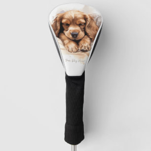 Super niedlicher Engel schlafend Welpe Cocker Span Golf Headcover