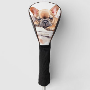 Super niedlicher Engel schlafend Welpe French Bull Golf Headcover