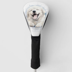 Super niedlicher Engel schlafend Welpe Great Pyren Golf Headcover