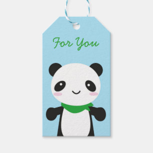 Super niedlicher Kawaii Panda Geschenkanhänger