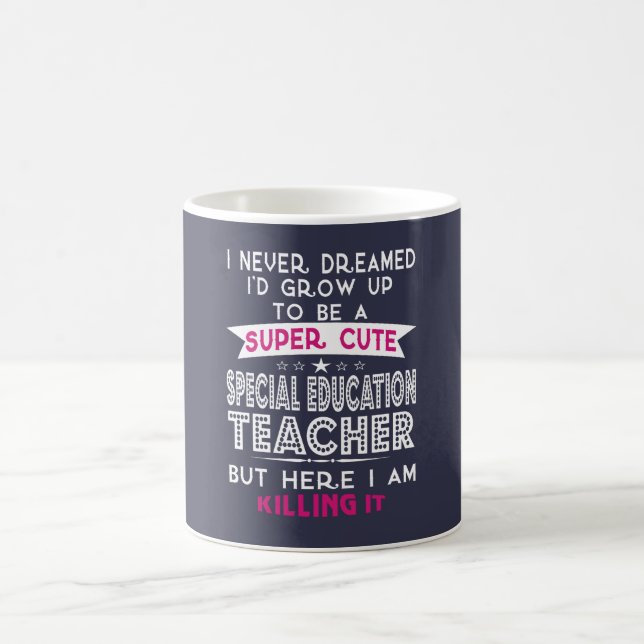 Super niedlicher spezieller Bildungs-Lehrer Kaffeetasse (Mittel)