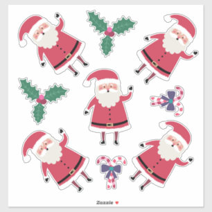 Super niedlicher Weihnachtsmann, Weihnachten Aufkleber