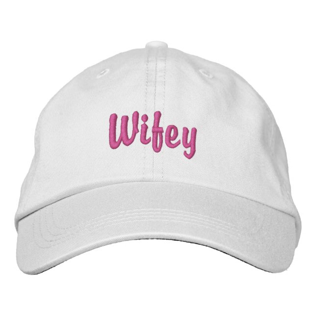 Super Niedlicher Wifey bestickter Hut (Vorderseite)