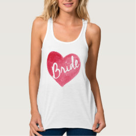 Super niedliches Braut-Herz-T-Shirt Tank Top